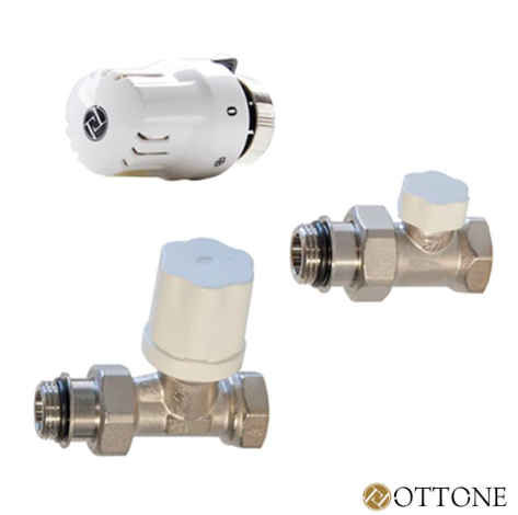 Zestaw termostatyczny grzejnikowy prosty, z uszczelkami, z głowicą M30 x 1,5