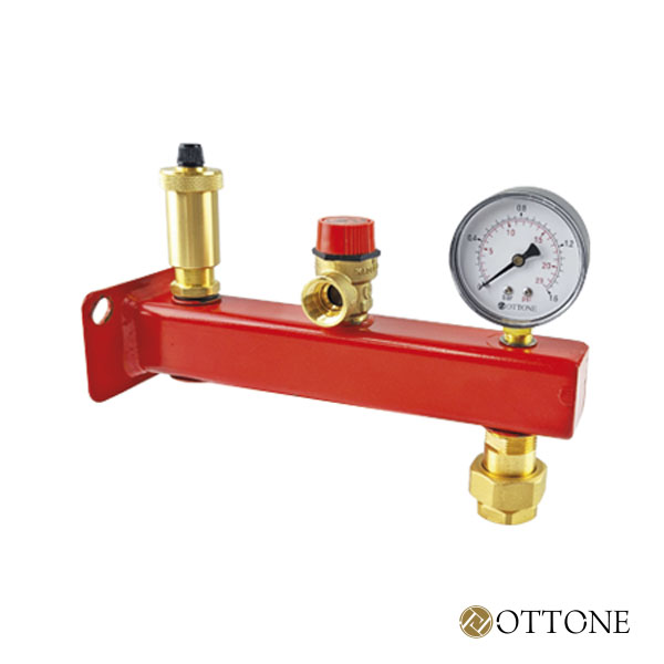 Grupa bezpieczeństwa z szybkozłączem do naczynia przeponowego